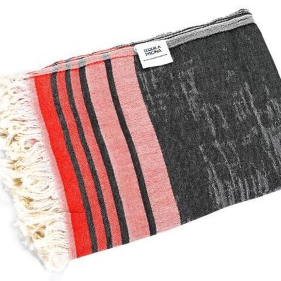 Black Turkish Towel Indigo Wrap Picnic Blanket Beach Towel Boho NEW - Picture 4 of 6